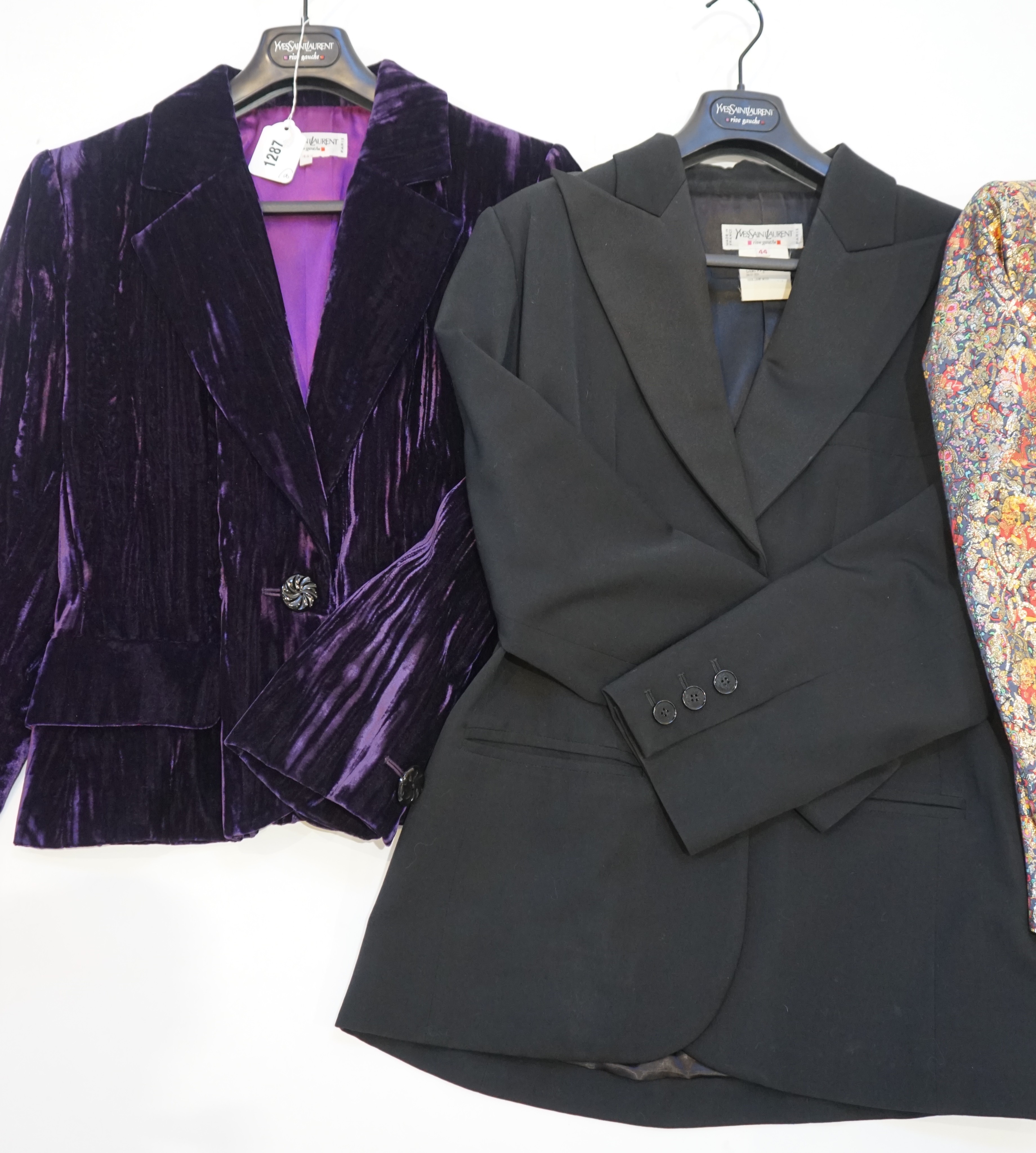 Yves Saint Laurent. 7 jackets , 1 skirt, all size 44